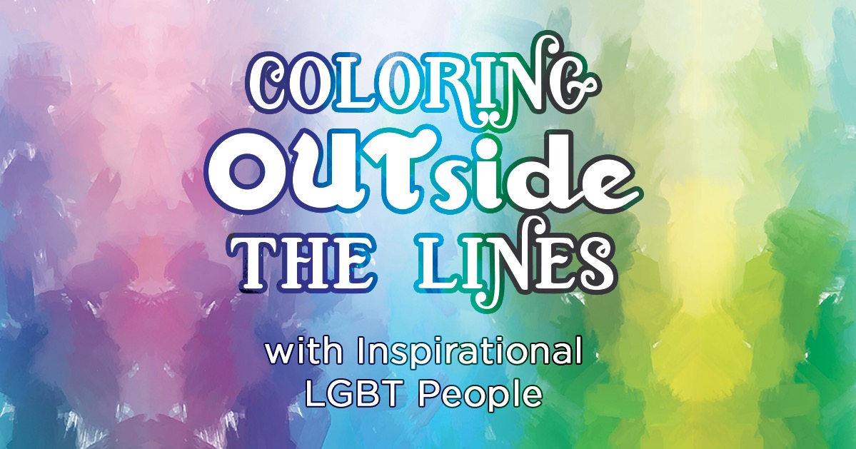 Promotional image for the activity book Coloring OUTside the Lines