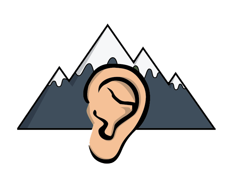 A logo designed for a hearing clinic