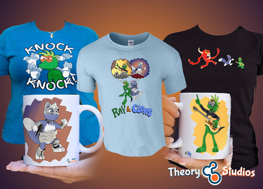 T-shirts and mugs designed for Theory Studios